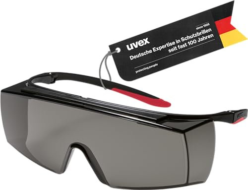 Uvex super f OTG 9169 Surlunettes pour porteurs de lunettes Lunettes de protection contre les infrarouges, UV, la soudure Protection des yeux pour épilation HPL/IPL Sans métal, anti-buée et