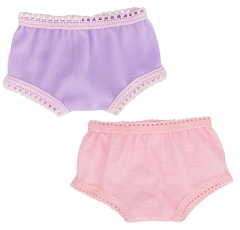 PHENOFICE Culotte PoupéE 18 Pouces Accessoire sous-VêTements en Tissu Doux pour PoupéE AméRicaine Ensemble De 2 PièCes pour DéCoration Et Jeu