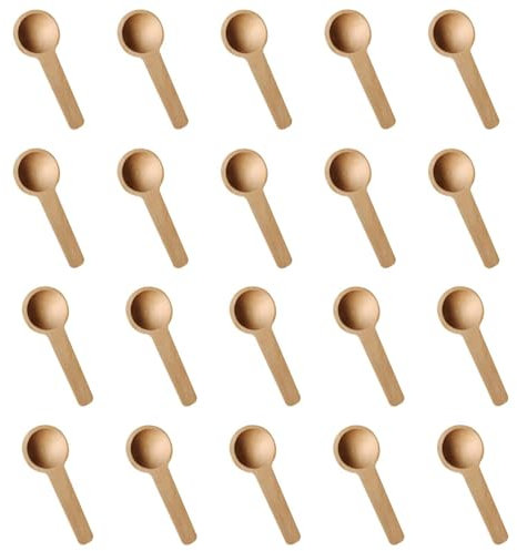20-Piece Mini Wooden Spoon, Tea Measuring Spoon, Small Sauce Spoon, Stirring Spoon, Personalized Wooden Spoon, Wooden Cooking Spoon Set, Suitable for Kitchen Utensils