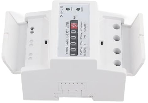 Compteur électrique numérique sur rail Din, compteur d'énergie à affichage LCD, XTM75S-U monophasé 4P, table de guidage LCD, 220 V numérique monophasé 2 fils 4P,compteur électrique (20(80) A)