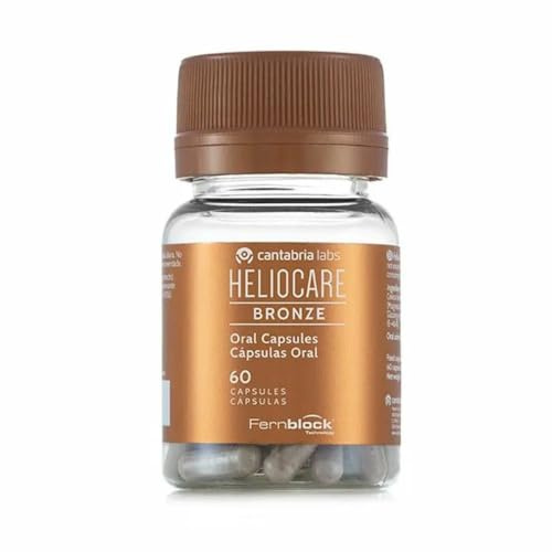 Cantabria Labs - Heliocare Cápsulas Bronze - 60 Unidades - Protección Solar Oral - Acelera el Bronceado Natural - Todo Tipo de Pieles