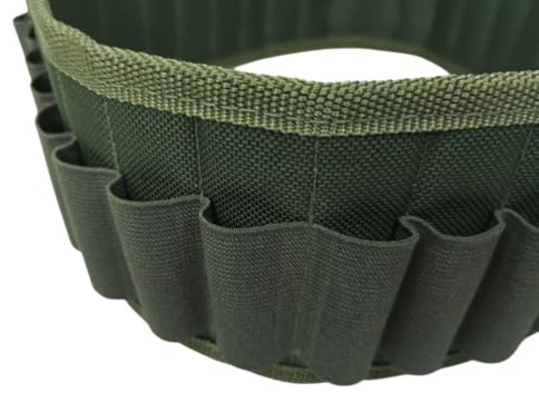 Canana Porta Cartuchos Fabricada en Cordura para Calibre 12 y 20 para 28 Cartuchos Modelo 4