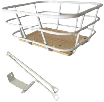 wisoolkic Kraftig cykelkorg Hållbar Lätt Bärbar Cykelkorg fram Enkel Montering För Snygg Cykling Cykelorganisatör Cykling Vandring Bärbar, med fäste, 36x32x20 cm