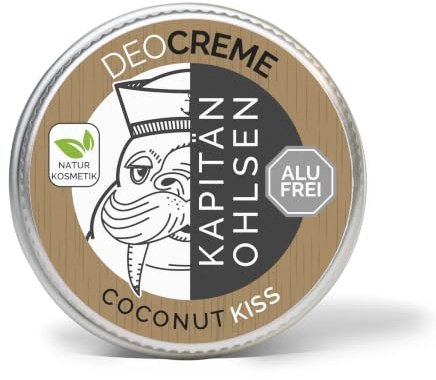 KAPITÄN OHLSEN Deodorantkräm – utan alkohol och aluminium – naturkosmetik (kokosnöt)