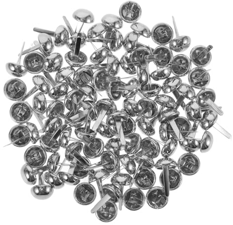 Zerodeko 100piezas Mini Sujetadores de Papel Metal Cabeza Redonda para Manualidades Scrapbooking Proyectos Escolares Mini Clips de Papel Duraderos para Bricolaje y Decoración