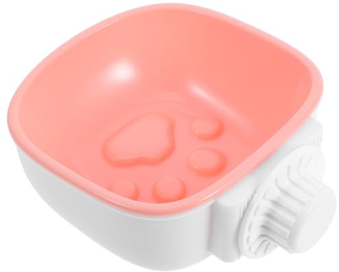 Wall Mounted Cat Feeding Bowl Set with Detachable Abs Bowl | Space Saving Design, Easy to Clean, for Cages, Cats and Dogs, Raised Feeding Use