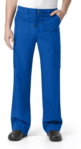 Carhartt Ripstop & Sub Mens Boot Cut 8-Pocket Cargo Scrub Pant, Royal