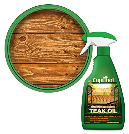 Cuprinol 5212378 Natural Enhancing Teak Oil Exterior Woodcare, Clear, 5 ml