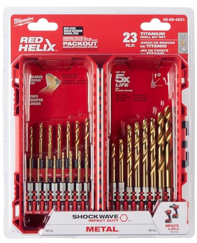 Milwaukee 48-89-4631 Kit Tin Shockwave (23-Piece)