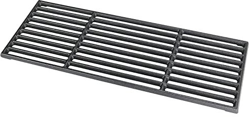 GFTIME 43 x 16cm Cast Iron Grill Grate for Charbroil, Enders Boston 4, Enders Monroe 4 Pro, Gourmet BBQ and Other Gas Grills, Cast Iron Cooking Grates Spare Parts, Solid Cast Iron Grate