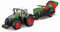 Bburago B18-31666 Die-Cast FENDT 1050 Vario mit funktionierendem Kultivator-Fahrzeug, rot, groß