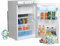Techomey Kühlschrank Gas 12V 230V, 100L, Gas Kühlschrank mit Gefrierfach, für Wohnmobil, Wohnwagen, Haus, Ferienwohnung, Mobilheim, Weiß