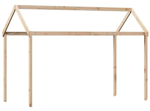 vidaXL Tetto per Letto Bambini 207x95,5x159 cm Legno Massello di Pino, tetto per letto, tettoia per letto bambini, baldacchino per letto bambini