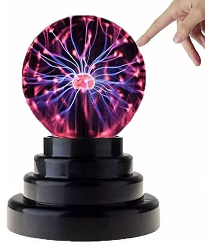 mumisuto Sfera Al Plasma 3 Pollici, Lampada Al Plasma Magica, Sfera Al Plasma Sensibile Al Tocco E Suono Lampada, Luce Novità Luci Notturne Per Decorazione/Bambini/Camera Da Letto