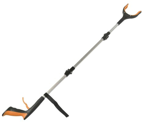 Vaguelly Foldable Trash Picker Grabber Long Handle Reusable Garbage Tool for Easy Pickup Lightweight and Compact Design for Home and Outdoor Use