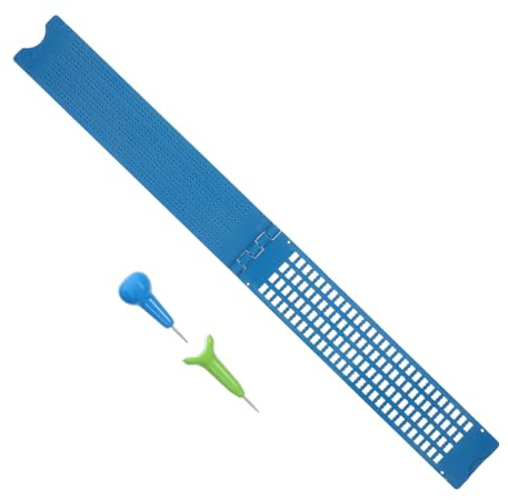 WOFASHPURET Ardoise Braille Lignes Cellules Stylet Inclus Kit Apprentissage Écriture Lecture Débutants Aveugles Accessoire Maison Plastique