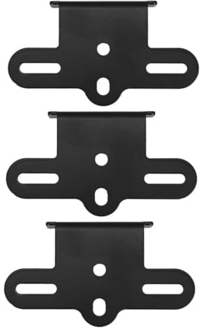 SUPVOX Kit de 3 Supports de Réflecteur pour Porte-Bagages Arrière de Vélo en Alliage D'aluminium, Étanches et Faciles à Installer, Sécurité Nocturne en Environnement Difficile