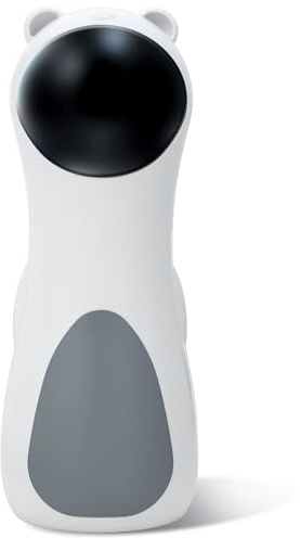 Wood Homing Interactive Cat Teaser Toy - Automatic Chase Cat Dog Toys for Bored Indoor Adult Cats Kitten Dog Automatic On Off Silent Powerful Rotate Red Light Teaser 3 Operating Modes USB Rechargeable
