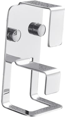 MUCKLILY Punch-Free Washbasin Hooks Double Stainless Steel Hanger 304 Anti-Rust Practical Storage for Bathroom and Laundry