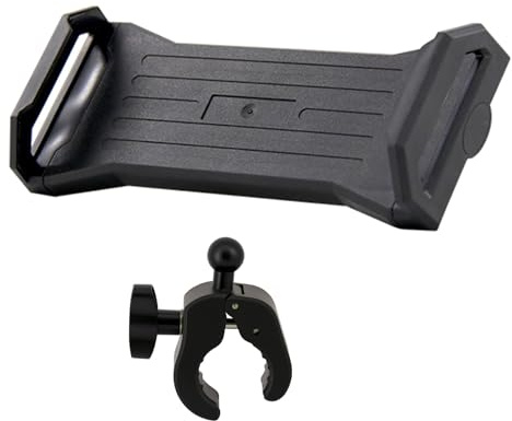 Bbajszx Morsetto Porta Tablet per Biciclette per dispositivi da 5-13 Pollici Che Consente rotazioni Complete e Regolazione angolata ruotabile