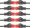 BIGtec 10 Stück – 10m LAN Kabel Netzwerkkabel Patchkabel Ethernet 2 x RJ45 Stecker High Speed schwarz kompatibel zu Cat.5 Cat.6 Cat.7 Cat.8 Switch Router Modem Patchpanel Access Point Patchfeld