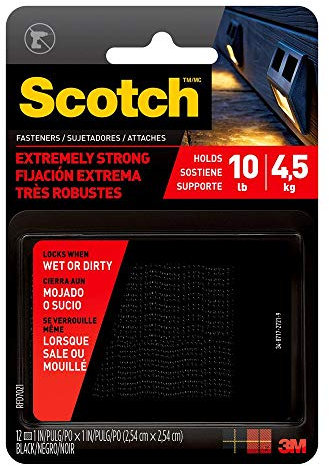 Scotch Rfd7021 1 X 1 Black Extreme Fasteners 12 Count