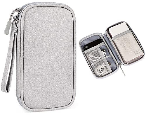 Hosoncovy - Custodia a doppio strato per Power Bank Power Bank da viaggio, per Romoss, Samsung Anker 20000 mAh, 10000 mAh, colore: Grigio