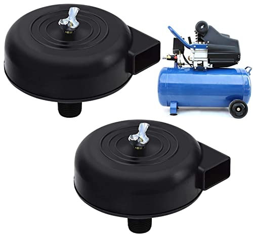 2 Stück Luftkompressor Ansaugfilter, Luftkompressor Schalldämpfer Filter 3/8 16Mm, Schalldämpfer Kompressor, Ersatz Luftkompressor, Für Filterpumpe Luftkompressor Zubehör