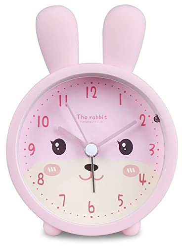 ISTOVO RéVeil pour Enfants pour Filles sans -, RéVeil pour Enfants Lapin RéVeil Silencieux avec éTudiant LéGer