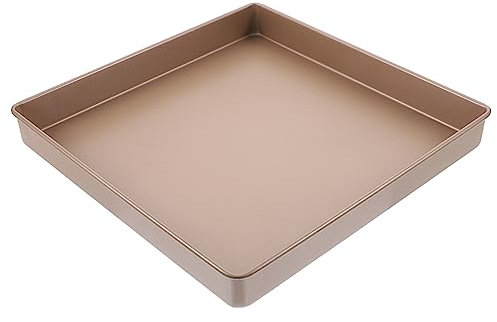 Cabilock Plat De Cuisson Antiadhésif Carré Épaissi De 11 Pouces Plaque De Cuisson Réutilisable Moule À Pain En Métal Petite Lèchefrite Grille-Pain Plat De Cuisson Moules À Biscuits Plaque