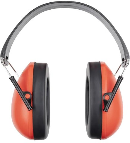 wolfcraft Kapselgehörschutz COMPACT I 4958000 I Für den dauerhaften Einsatz bei leichter Lärmbelastung, faltbar, rot