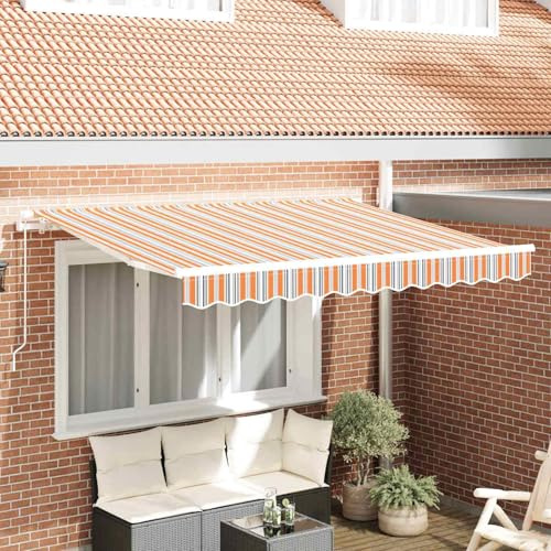 Homgoday Tenda di Ricambio per Telaio 2.5x2 m Rigata Multicolore