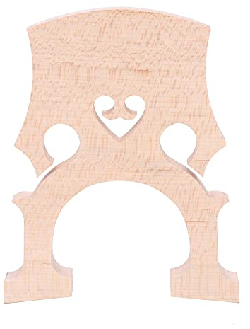 Cello Bridge Replacement for 4/4 & 3/4 Cellos | Maple Wood Sound Transmission & Easy Installation | Sturdy Instrument Accessory/Music Practice (3/4)