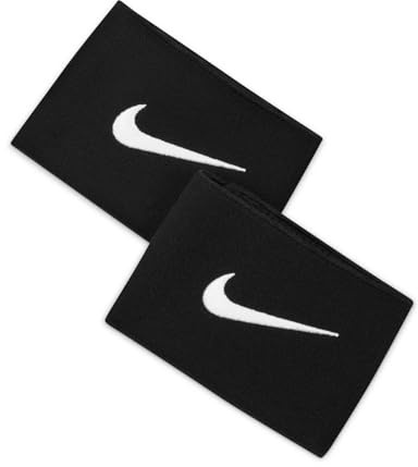 NIKE Unisex Guard Stay II Football Straps, Black/White, One size