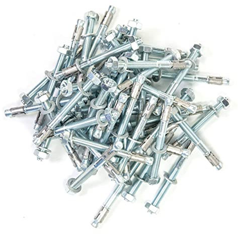 myMAW Schwerlastdübel 50 Stück Packung M10 Bolzenanker Schwerlastanker Dübel Blitzanker Anker M 10 Keilanker verzinkt