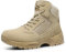 NORTIV 8 Herren Militärische Taktische Arbeitsstiefel Leder Motorrad Kampfstiefel,Size 47,Sand A,Alloy