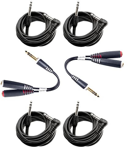 drum-tec E-Drum Splitter Bundle Stecker auf 2X Buchse