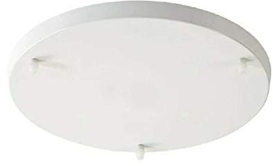 LEDSone 3-Wege-Steckdosen-Deckenrosette, Vintage-Stil, Montageplatte für Deckenrosette, weiß