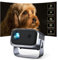 Beamer Elektrischer Fokus Trapezkorrektur 360° Rotating Mini Beamer 1080P Full HD 15000L WiFi6 Bluetooth Projektor Jimveo Sky Beamer Unterstützt 4K Heimkino 300'' Display mit iOS Android TV Stick USB