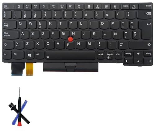 Table-King Teclado retroiluminado de Repuesto para Lenovo Thinkpad X280 A285 X390 X395/L13 Gen1/S2 Gen6/S2 5th Gen/S2 6th Gen (España)