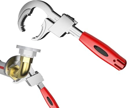 Tuxuseo Chiave inglese regolabile - Strumento di installazione - Chiave inglese regolabile robusta per uso domestico industria automobilistica cucina sanitaria doccia rubinetto