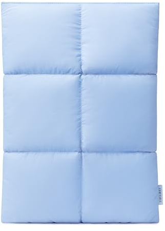 Comfyable Puffy Laptop-fodral 13 tum 14 tum, quiltad puffer bärbar datorväska, örngott kompatibel med MacBook Air M4 2025 M3 M2 M1, MacBook Pro M5 M4 Pro/Max, ljusblå