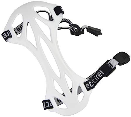 SHARROW Archery Arm Soft Guard Protective Gears Adjustable Straps Safety for Target Shooting (White)