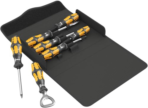 Wera '05137813001 Kraftform 900/7 Set 3 Schraubmeißel-Satz, 7-teilig