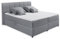 GRANADA 2 Polsterbett 180x200 mit Bettkasten, Grau - Modernes Doppelbett mit dekorativer Steppung & Kaltschaum Topper - 200 x 110 x 213 cm (B/H/T)
