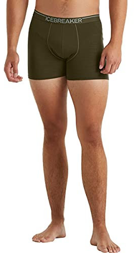 Icebreaker Herren Anatomica Boxershorts - Herren Unterhosen - Merinowolle Unterwäsche - Loden, M