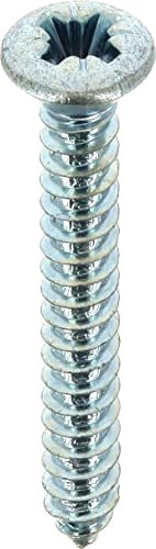 Restagraf - Vis à Tôle - Tête Fraisée Bombée Pozidrive - Acier Zingué Blanc - Standard DIN 7983 - Fixation Carrosserie - Réf. 632 - Sachet de 35