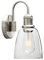 Yosoan Wandlampe Wandleuchte Vintage Metall Wandlampe Retro Innen Wandlampe mit klarem Glas Lampenschirm für Office Home Küche Wohnzimmer Schlafzimmer Loft Bar (Gebürstet)