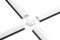 HEXIM Fenstersprossen weiß - Glassprossen aus PVC Kunststoff selbstklebende, Dichtungslippe in grau und schwarz - HJ GL2313(2000x23x13mm, graue Lippe)