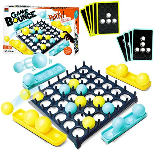 Bounce Off Party Game Jumping Ball, XiXiRan Bouncing Ball Tischspiel, Jumping Ball Tabletop Ping Pong Spielballspiel, Bounce Ball Party Game, Brettspiele, Interaktive Spiele für Kinder